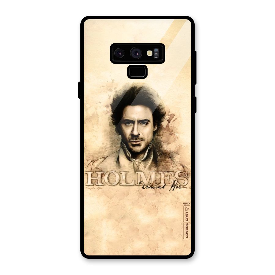 Sherlock Holmes Fan Art Glass Back Case for Galaxy Note 9