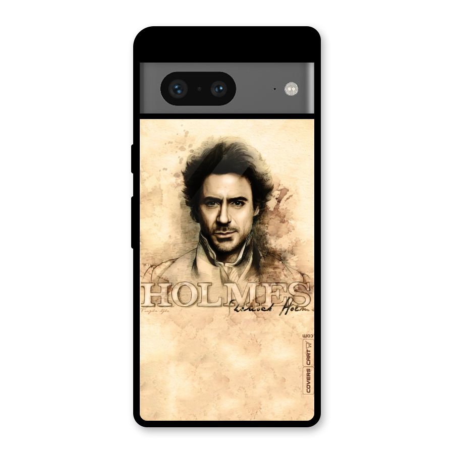 Sherlock Holmes Fan Art Glass Back Case for Google Pixel 7