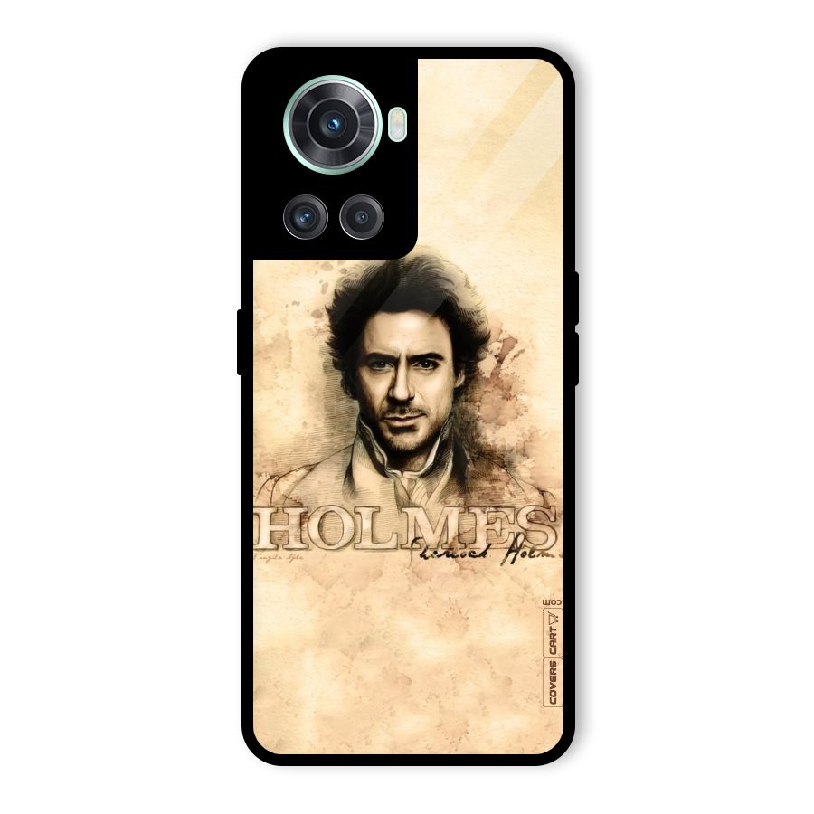 Sherlock Holmes Fan Art Glass Back Case for OnePlus 10R