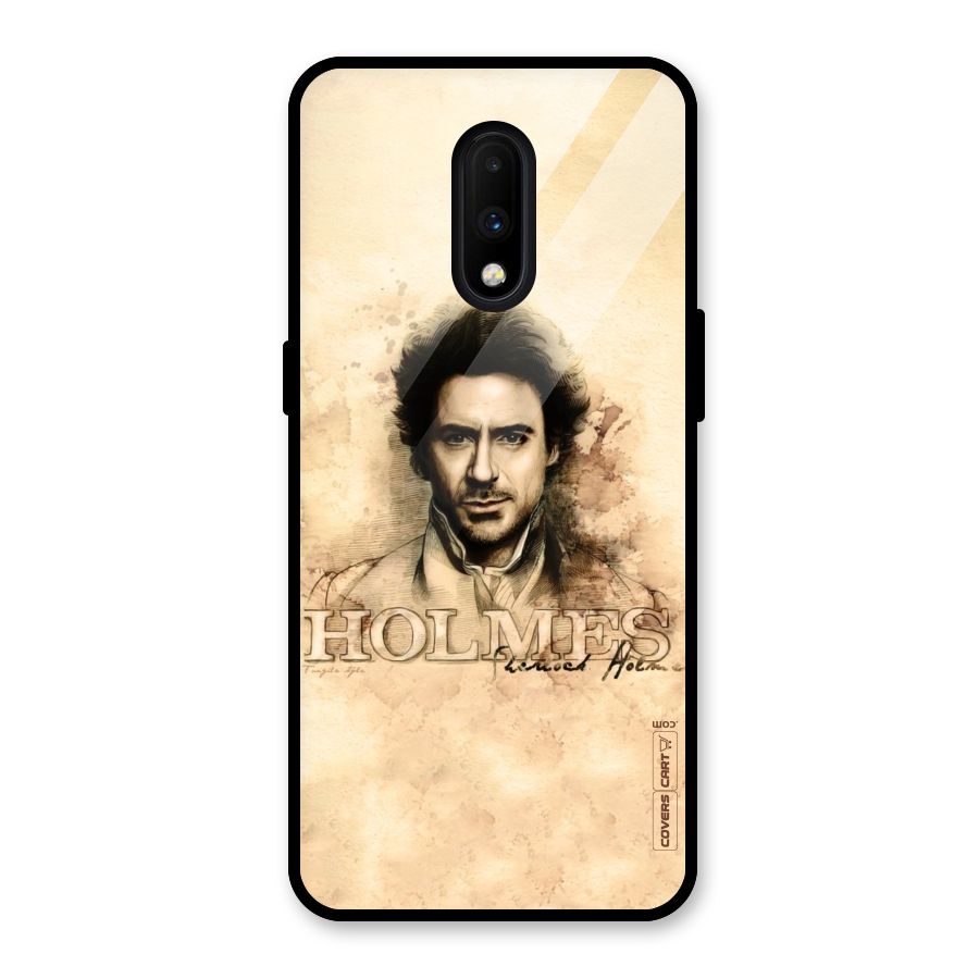 Sherlock Holmes Fan Art Glass Back Case for OnePlus 7