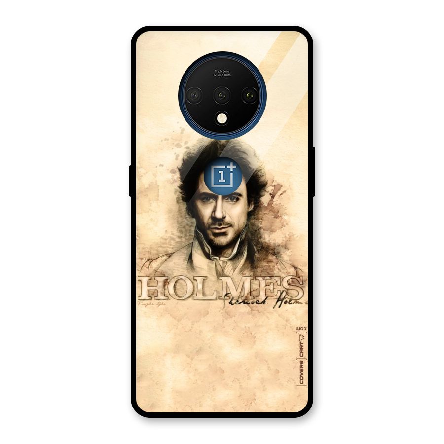 Sherlock Holmes Fan Art Glass Back Case for OnePlus 7T
