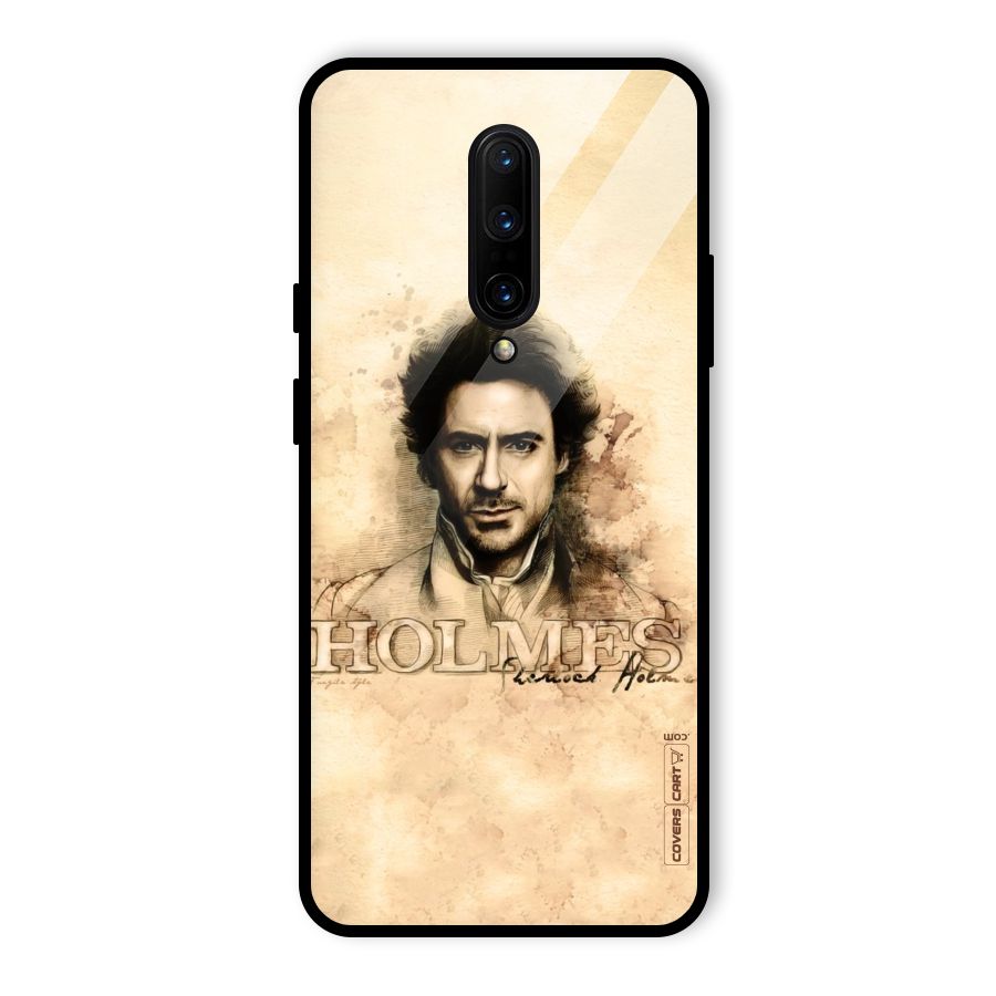 Sherlock Holmes Fan Art Glass Back Case for OnePlus 7 Pro