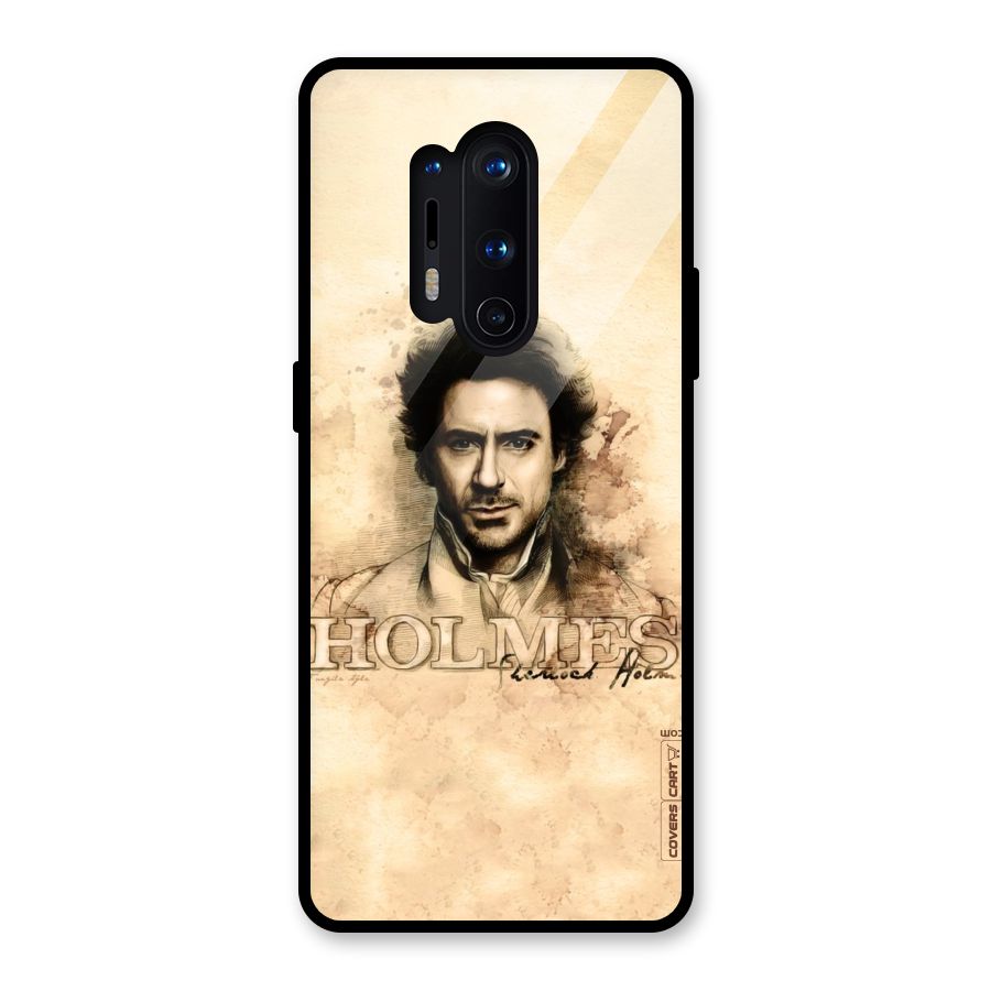 Sherlock Holmes Fan Art Glass Back Case for OnePlus 8 Pro