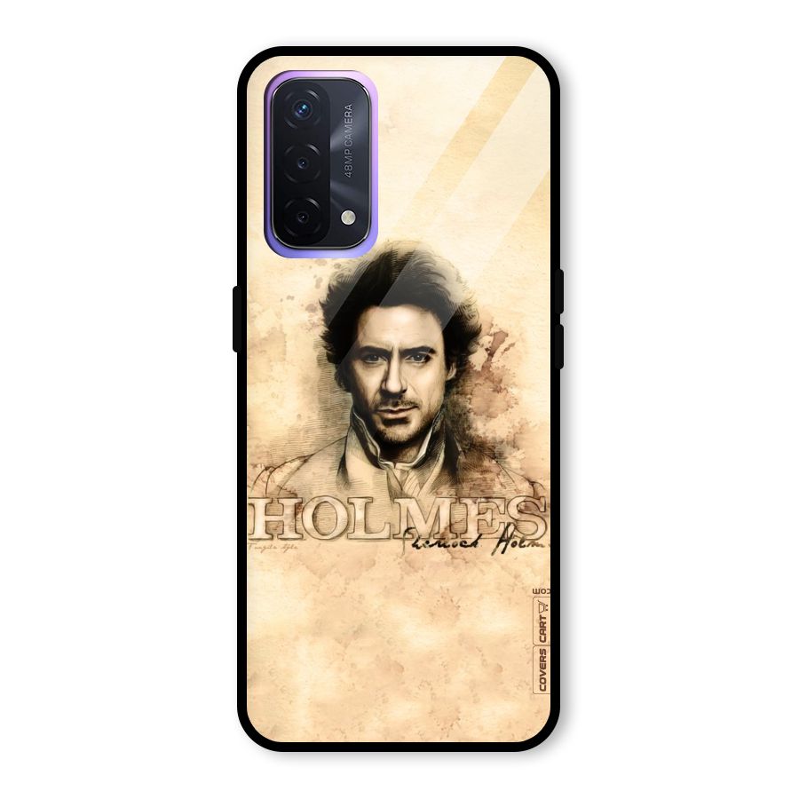Sherlock Holmes Fan Art Glass Back Case for Oppo A74 5G