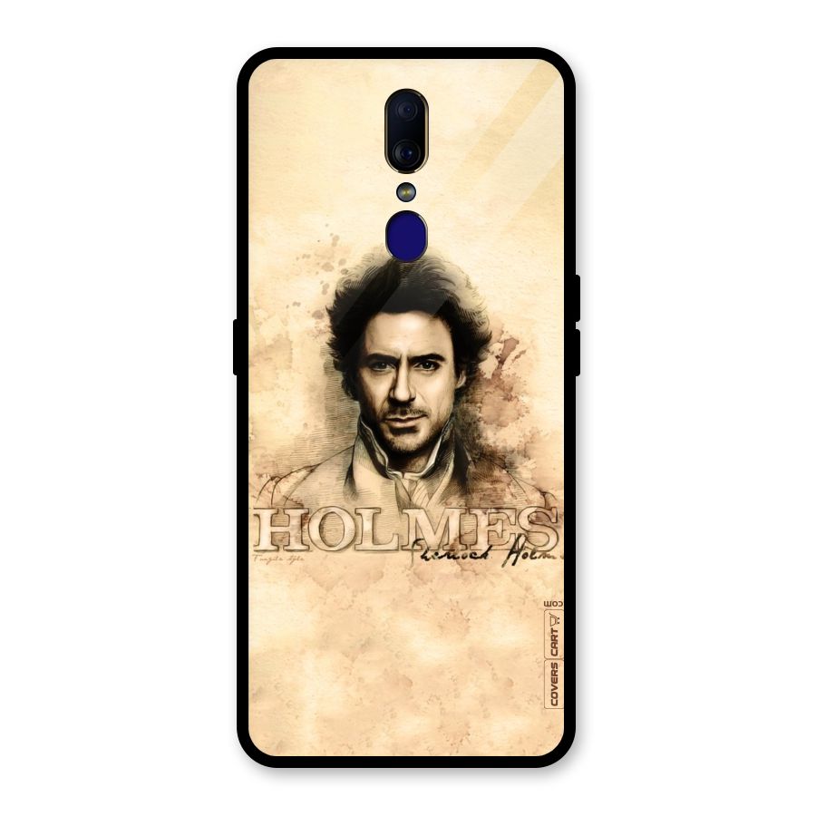 Sherlock Holmes Fan Art Glass Back Case for Oppo F11