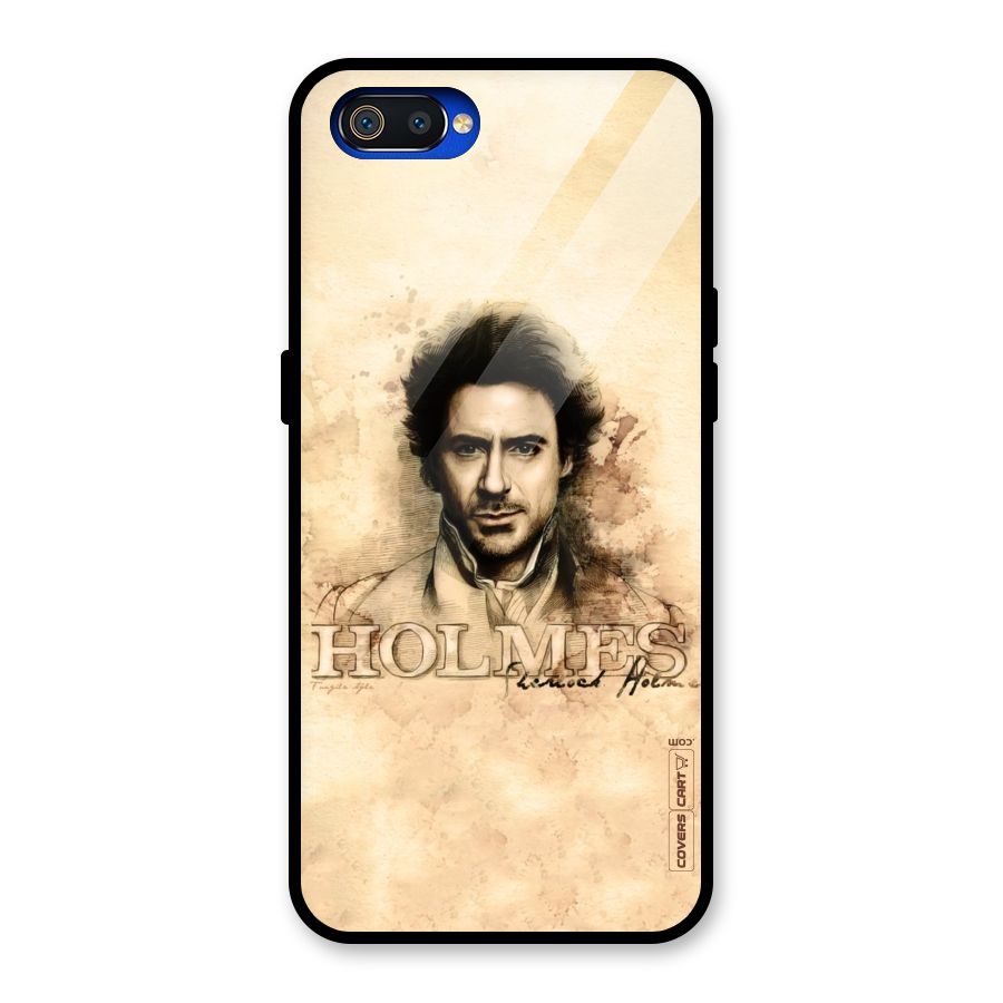 Sherlock Holmes Fan Art Glass Back Case for Realme C2
