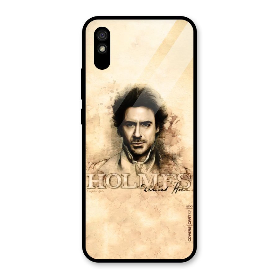 Sherlock Holmes Fan Art Glass Back Case for Redmi 9A