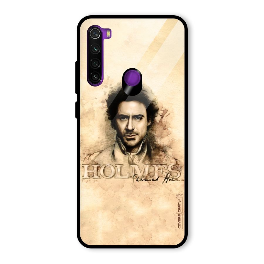 Sherlock Holmes Fan Art Glass Back Case for Redmi Note 8