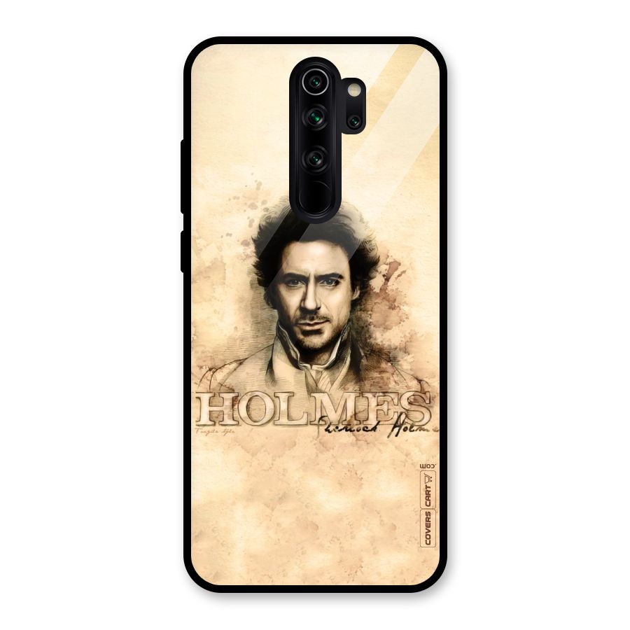 Sherlock Holmes Fan Art Glass Back Case for Redmi Note 8 Pro