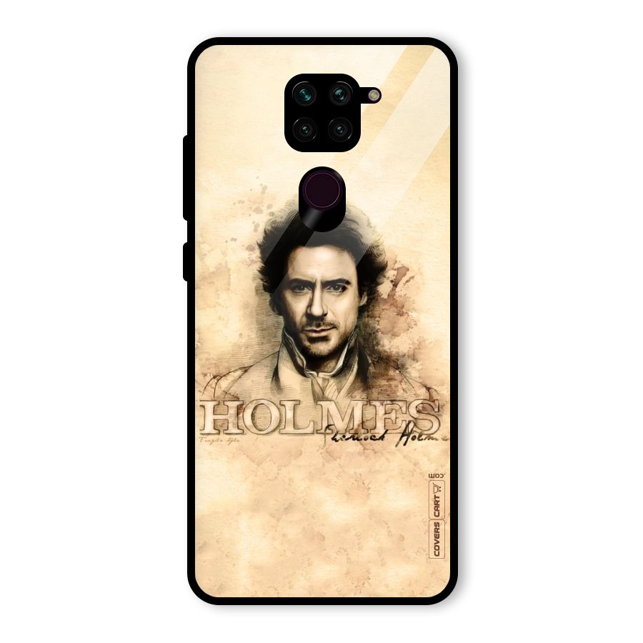 Sherlock Holmes Fan Art Glass Back Case for Redmi Note 9