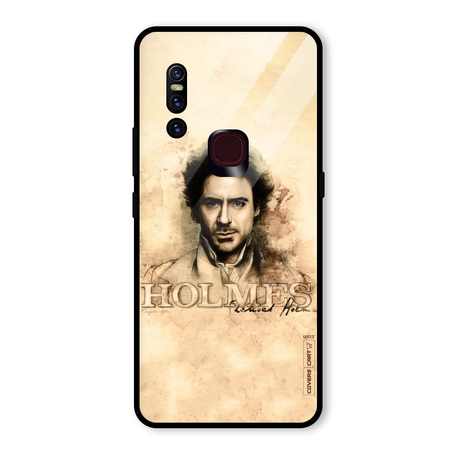 Sherlock Holmes Fan Art Glass Back Case for Vivo V15