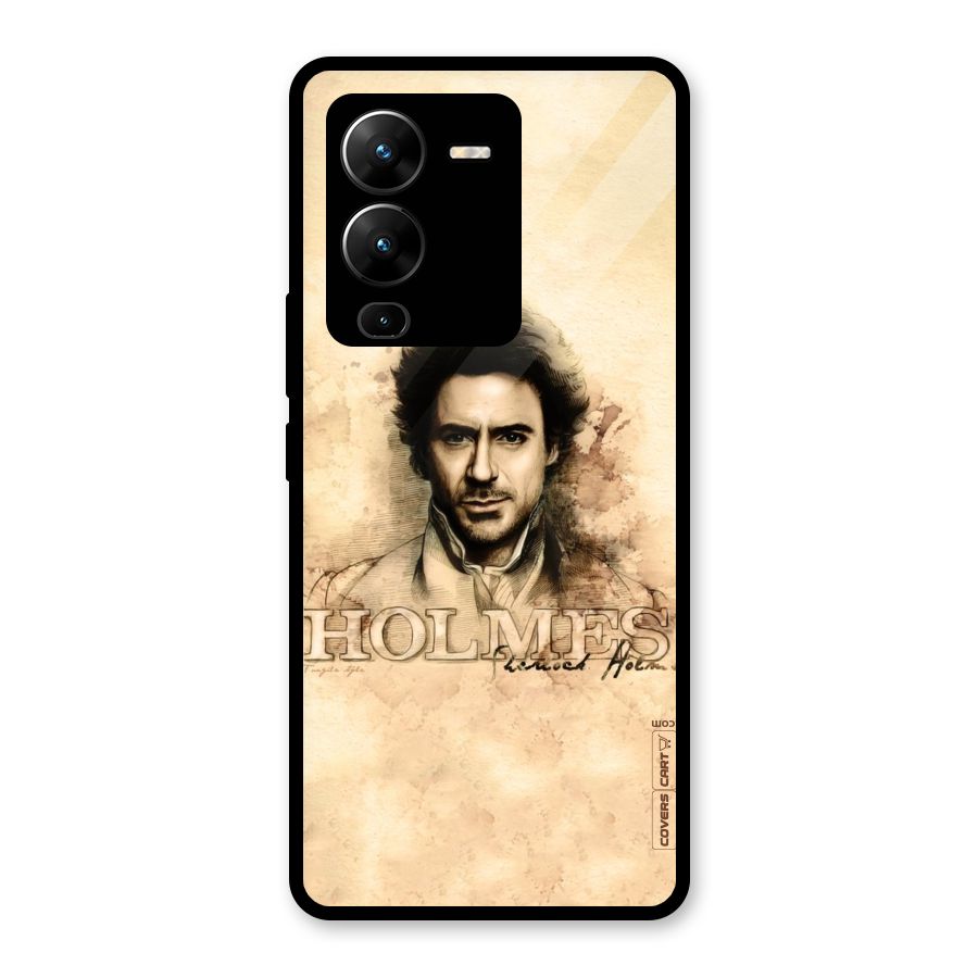 Sherlock Holmes Fan Art Glass Back Case for Vivo V25 Pro