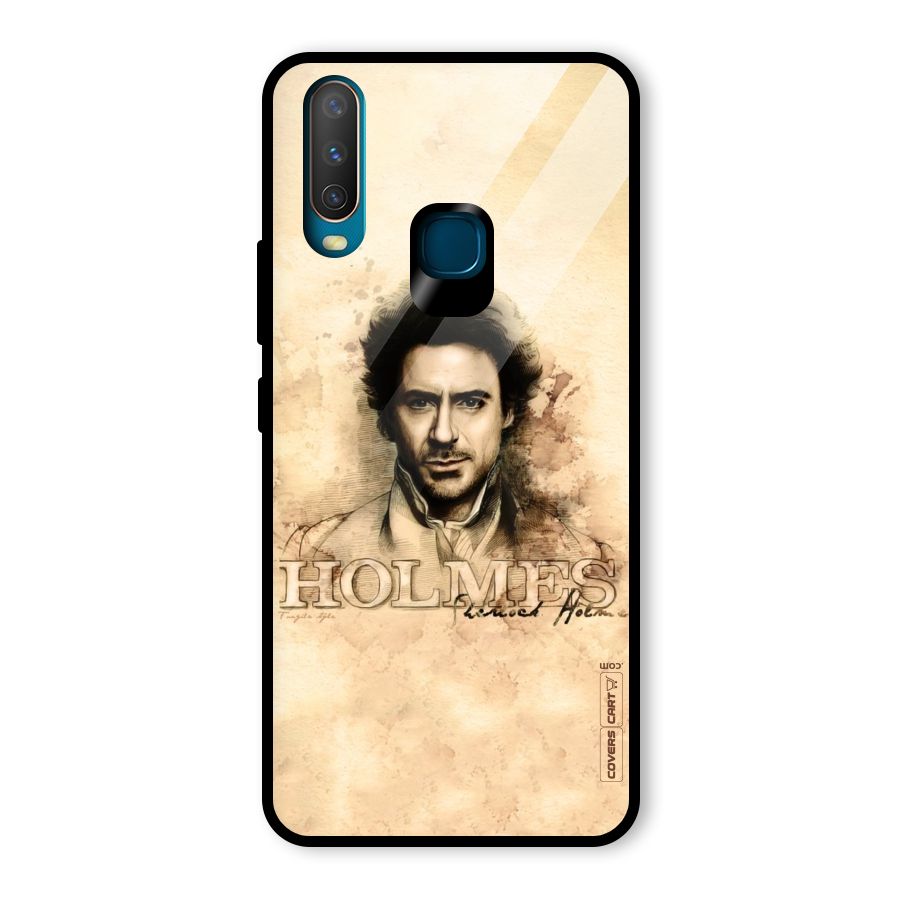 Sherlock Holmes Fan Art Glass Back Case for Vivo Y15