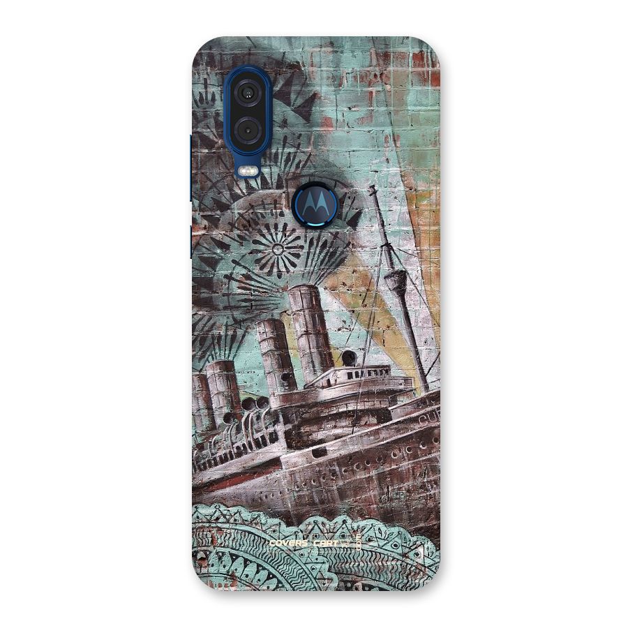 Ship Art Back Case for Motorola One Vision