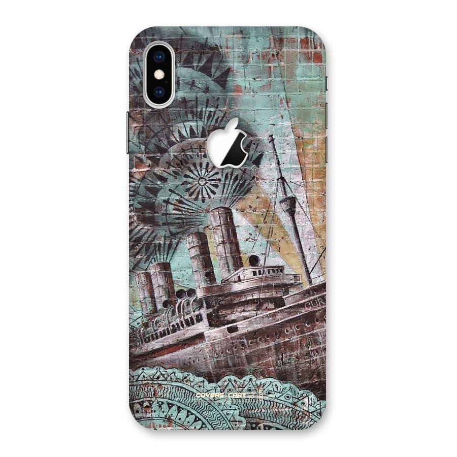 Ship Art Back Case for iPhone XS Max Apple Cut