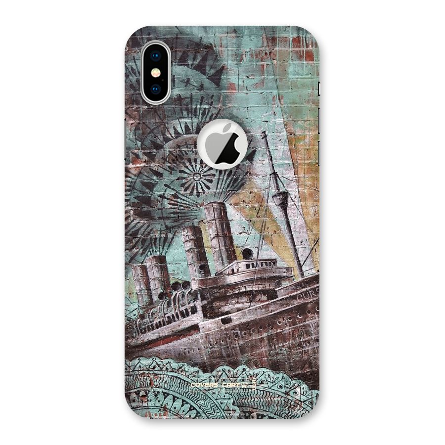 Ship Art Back Case for iPhone X Logo Cut