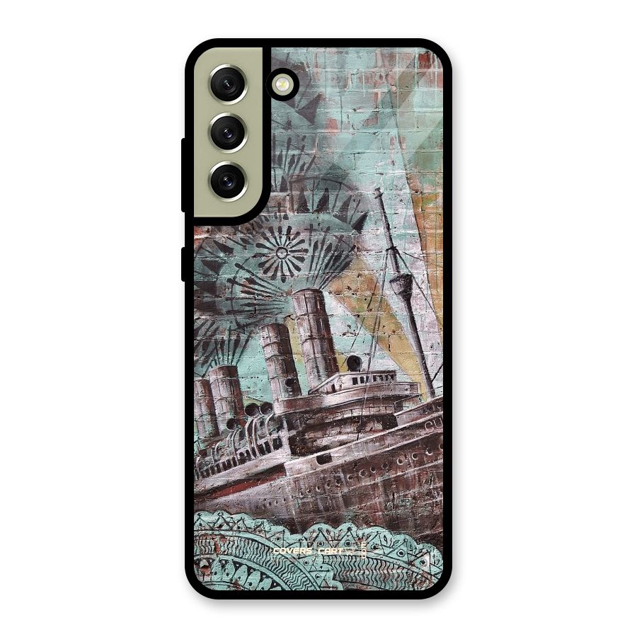Ship Art Glass Back Case for Galaxy S21 FE 5G