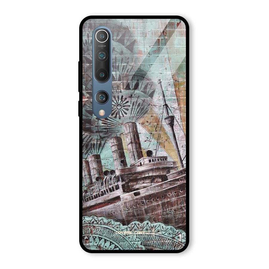 Ship Art Glass Back Case for Mi 10