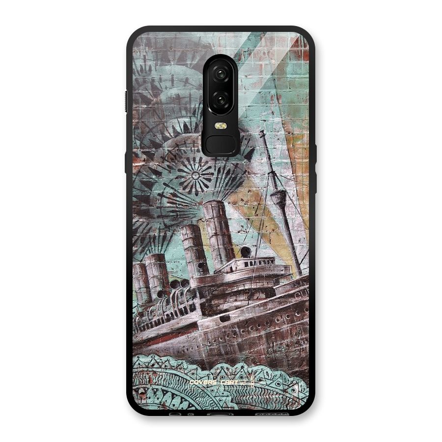 Ship Art Glass Back Case for OnePlus 6