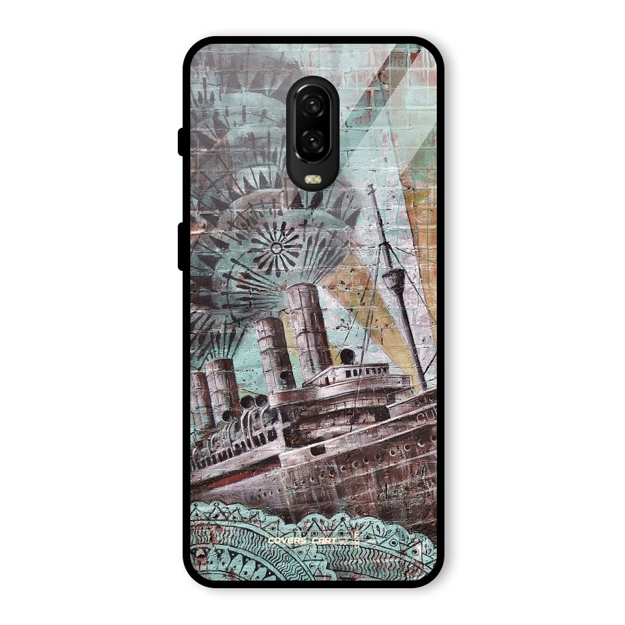 Ship Art Glass Back Case for OnePlus 6T
