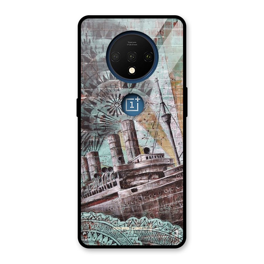 Ship Art Glass Back Case for OnePlus 7T