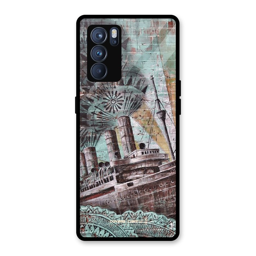 Ship Art Glass Back Case for Oppo Reno6 Pro 5G