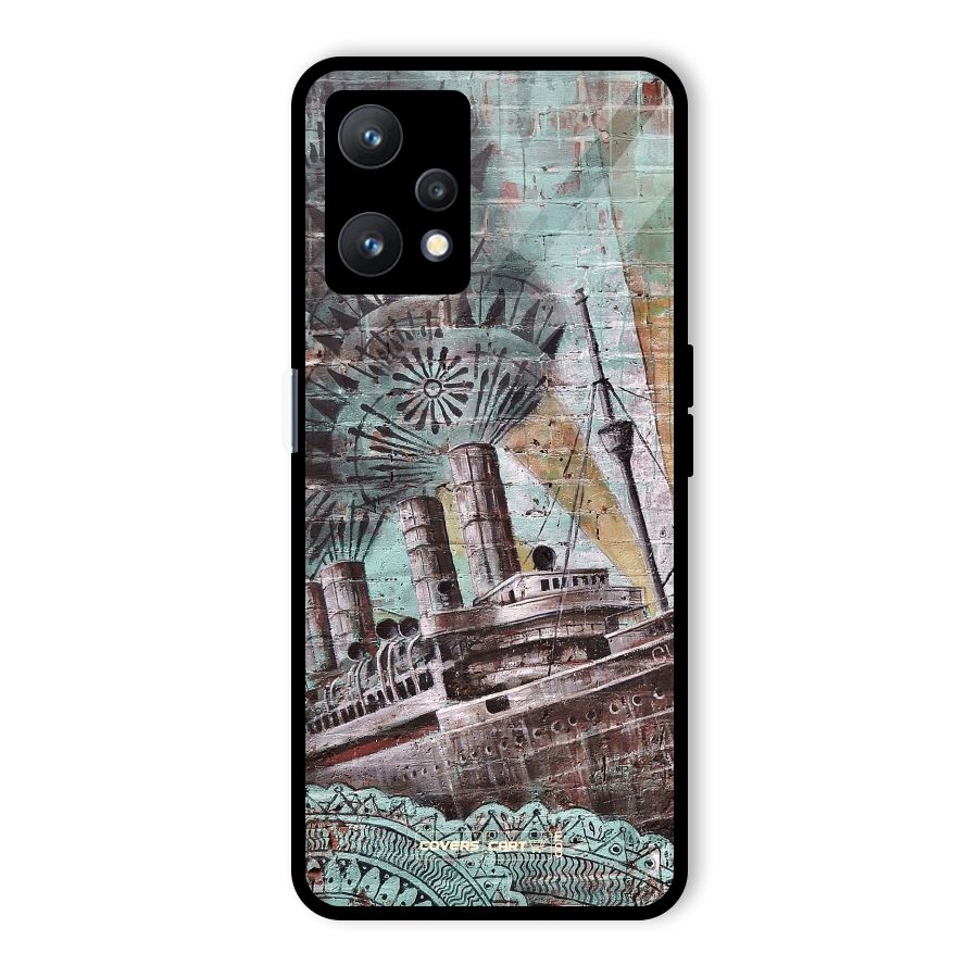 Ship Art Glass Back Case for Realme 9 Pro 5G