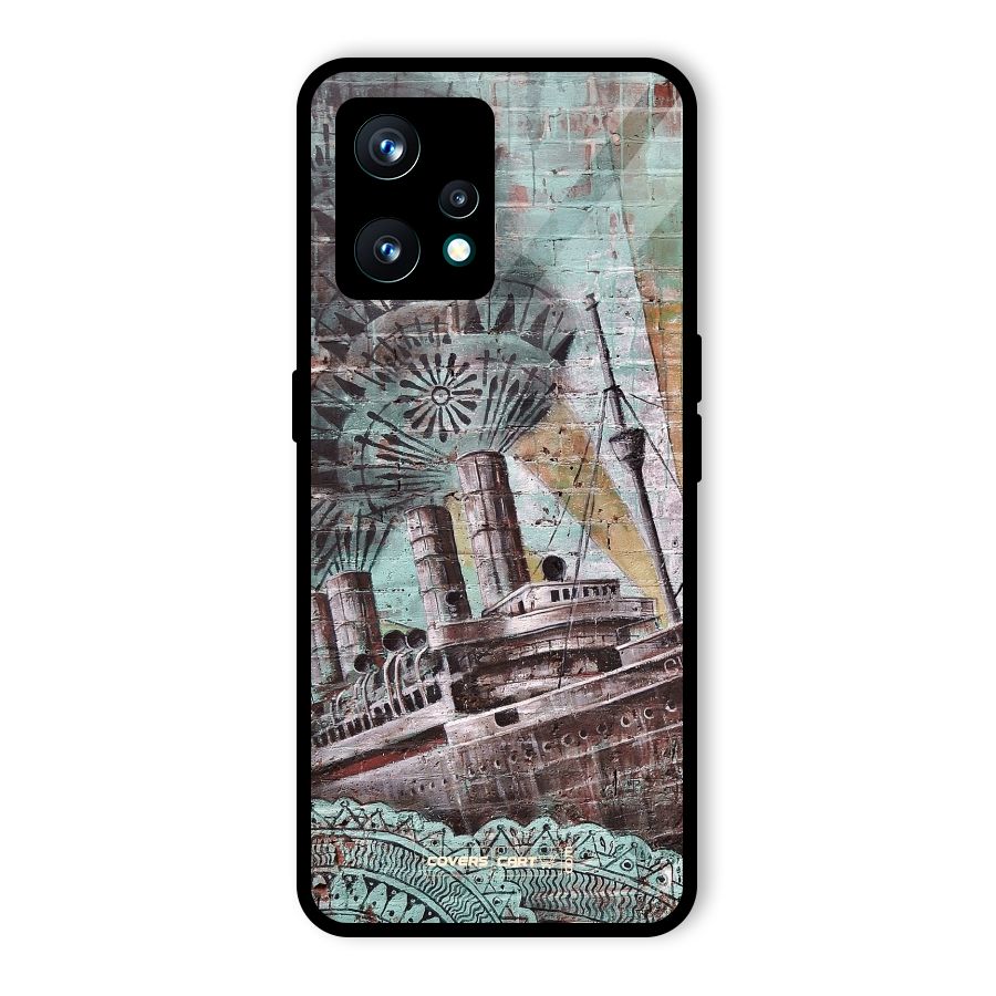 Ship Art Glass Back Case for Realme 9 Pro Plus 5G