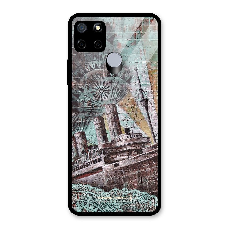 Ship Art Glass Back Case for Realme Narzo 20