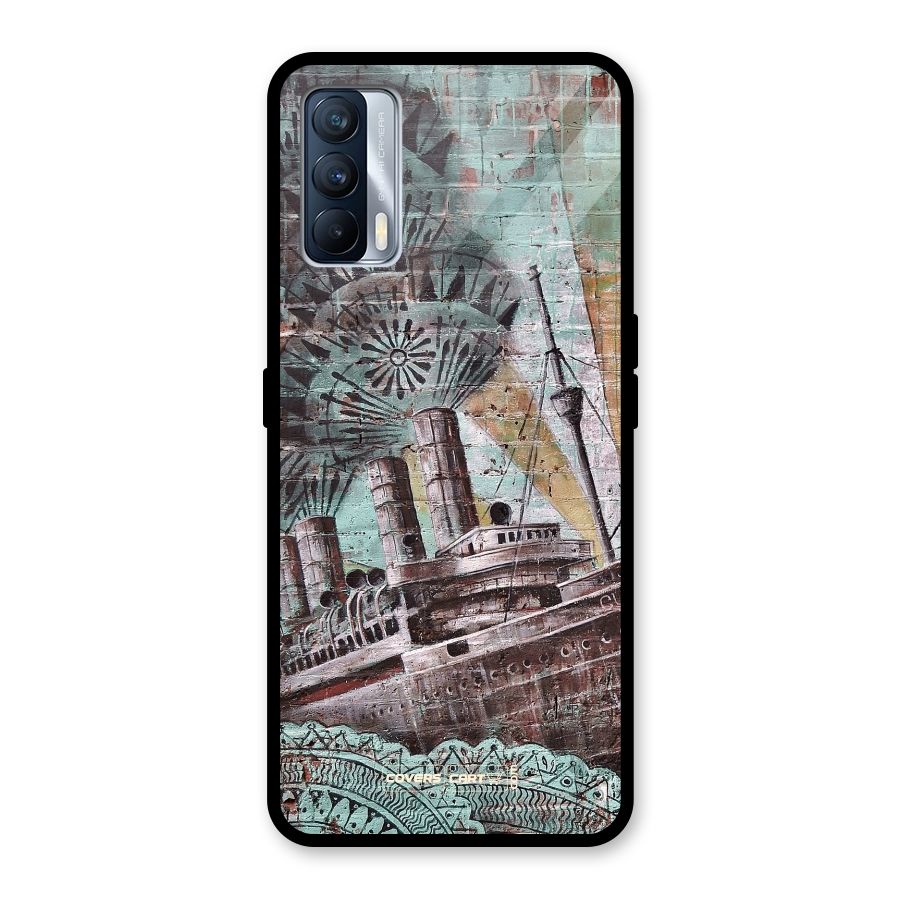 Ship Art Glass Back Case for Realme X7