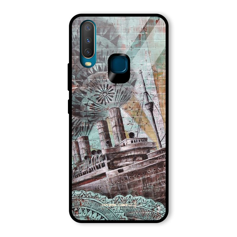 Ship Art Glass Back Case for Vivo U10