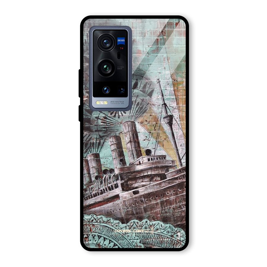 Ship Art Glass Back Case for Vivo X60 Pro Plus