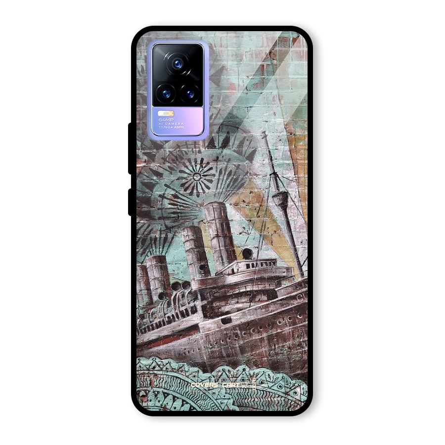 Ship Art Glass Back Case for Vivo Y73