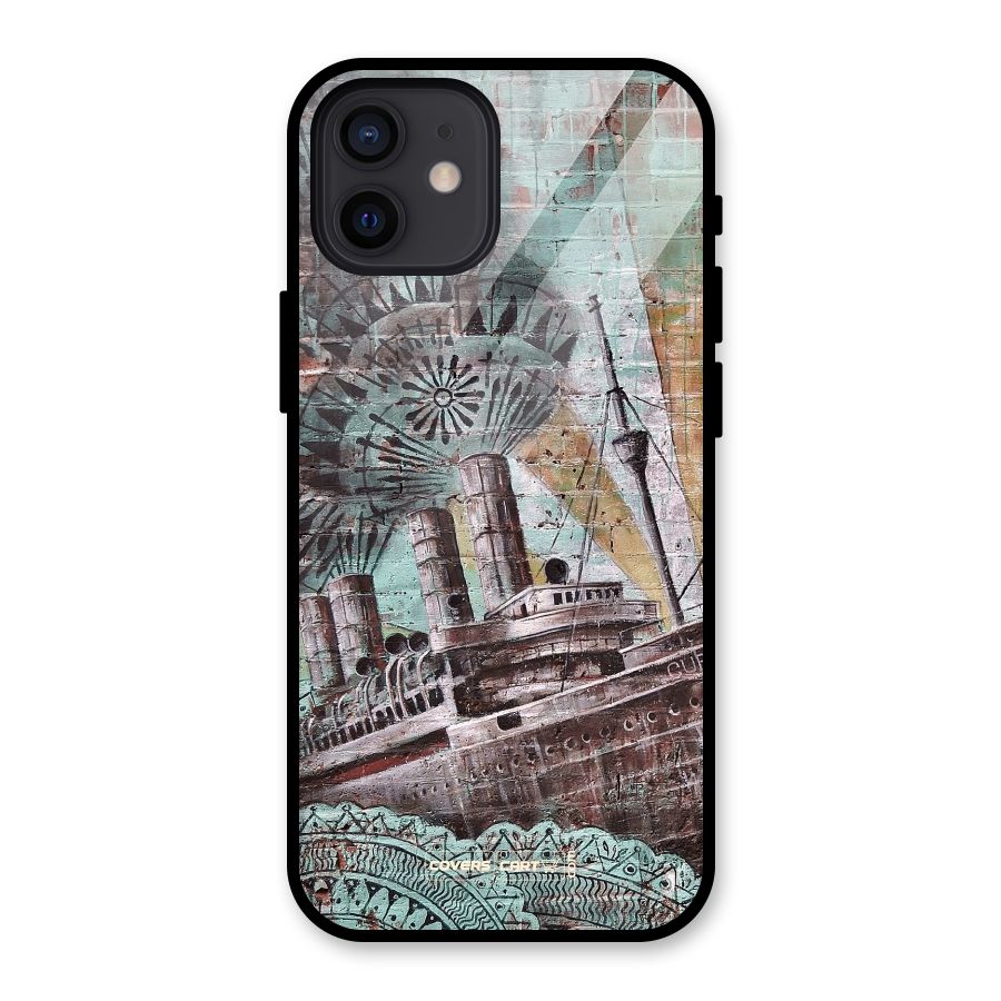 Ship Art Glass Back Case for iPhone 12