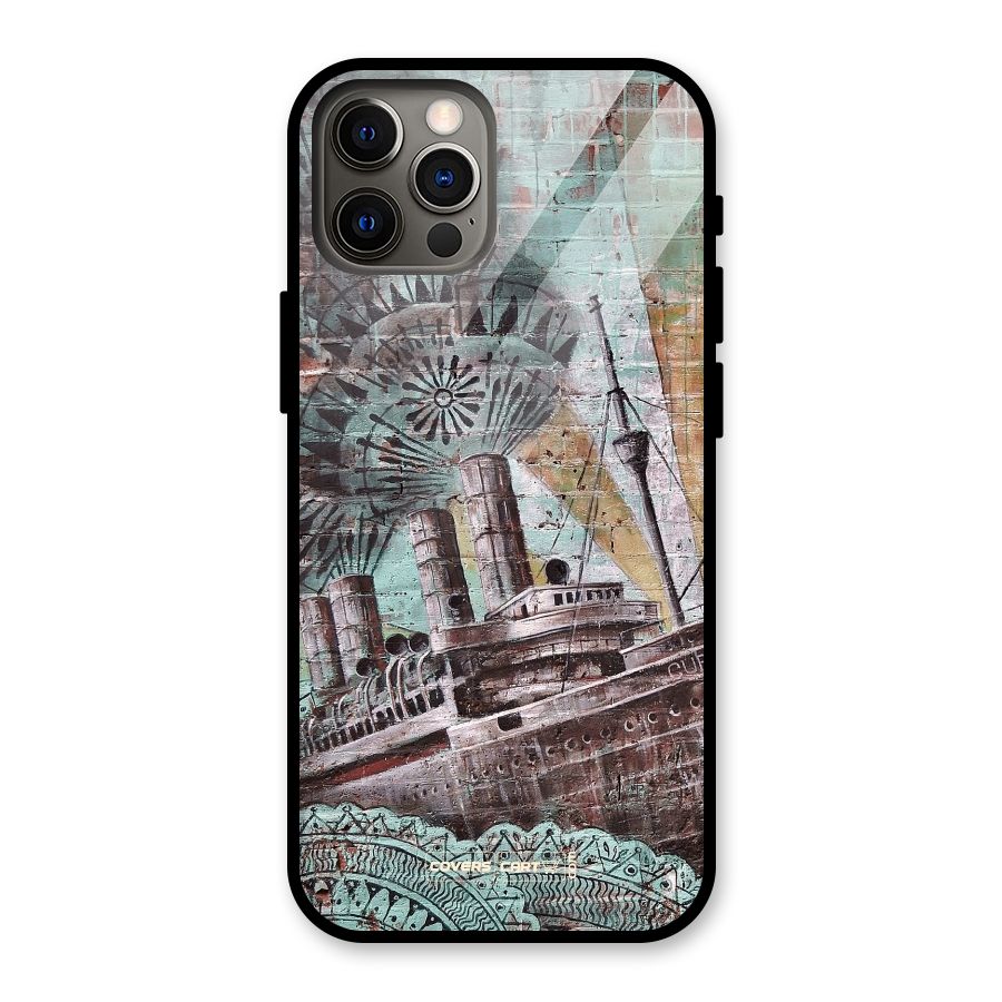 Ship Art Glass Back Case for iPhone 12 Pro