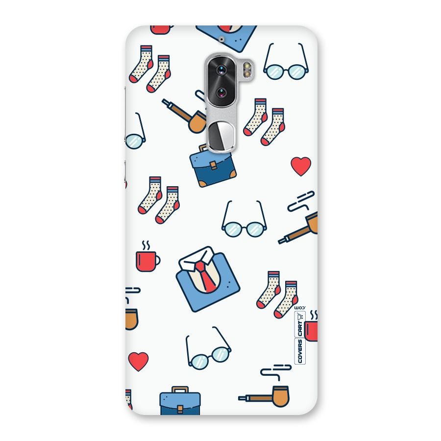 Shirt Spectacles Pattern Back Case for Coolpad Cool 1