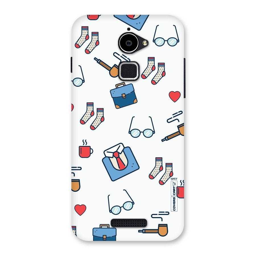 Shirt Spectacles Pattern Back Case for Coolpad Note 3 Lite
