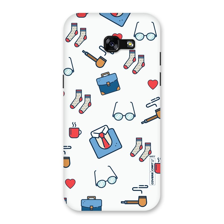 Shirt Spectacles Pattern Back Case for Galaxy A5 2017