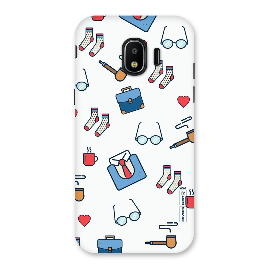 Shirt Spectacles Pattern Back Case for Galaxy J2 Pro 2018