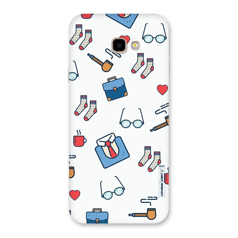 Shirt Spectacles Pattern Back Case for Galaxy J4 Plus