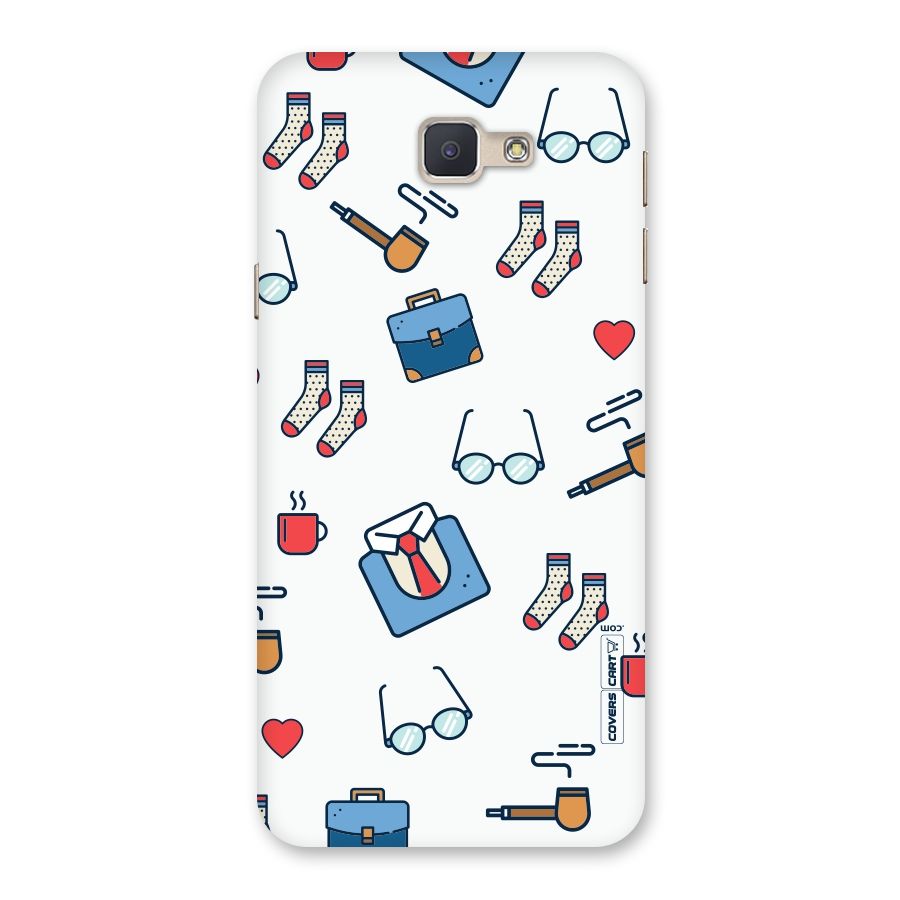 Shirt Spectacles Pattern Back Case for Galaxy J5 Prime
