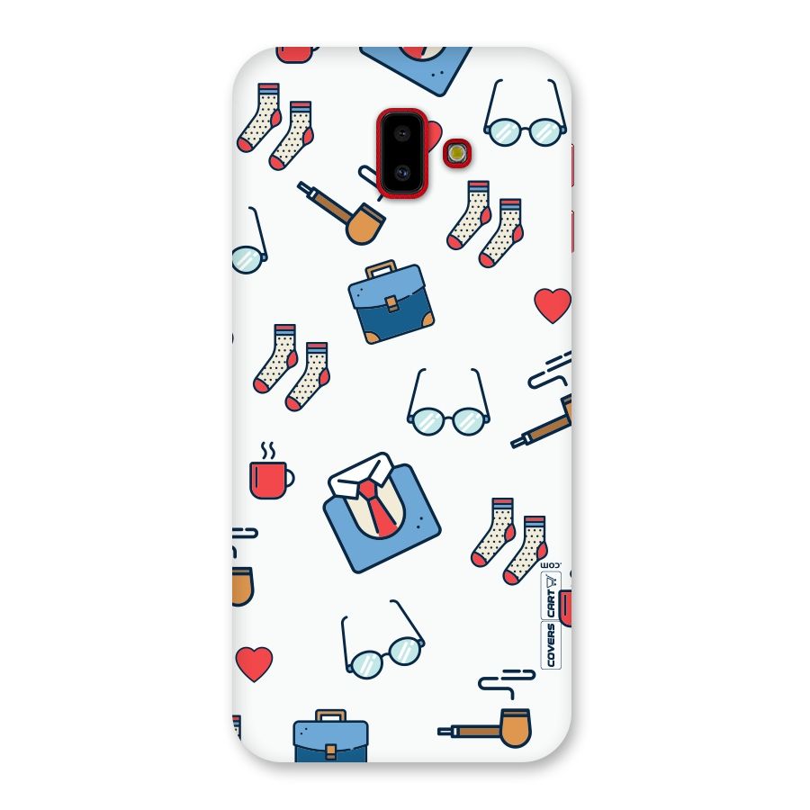 Shirt Spectacles Pattern Back Case for Galaxy J6 Plus