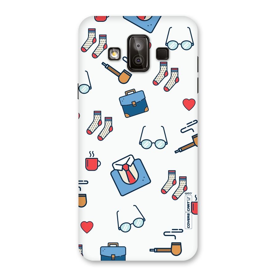 Shirt Spectacles Pattern Back Case for Galaxy J7 Duo