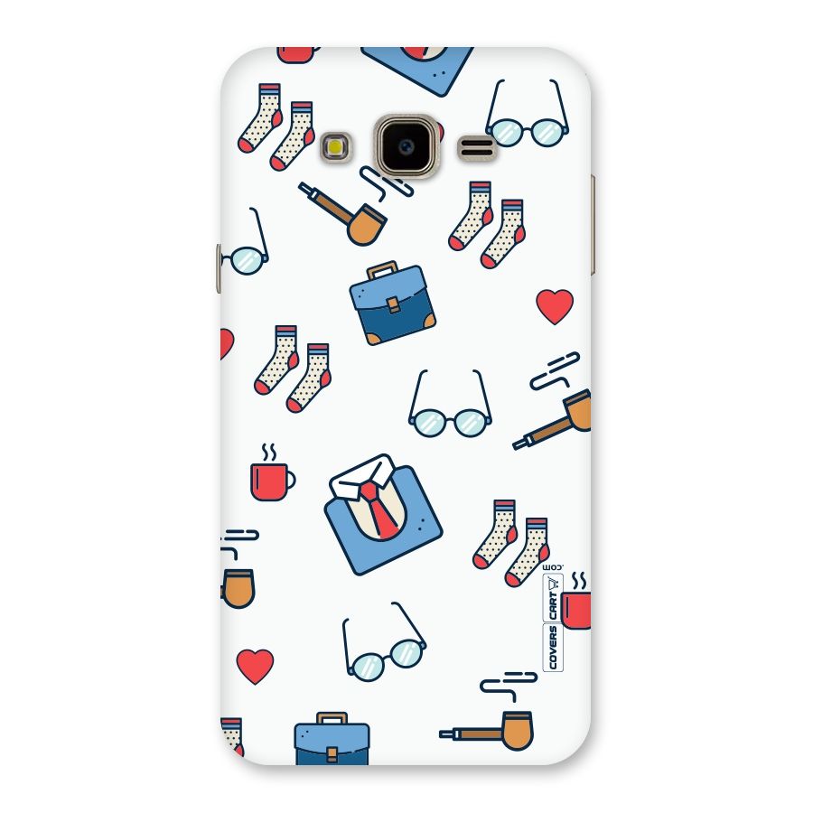 Shirt Spectacles Pattern Back Case for Galaxy J7 Nxt