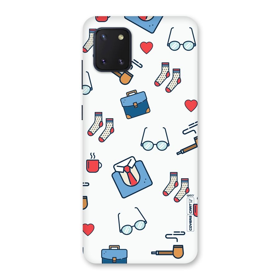 Shirt Spectacles Pattern Back Case for Galaxy Note 10 Lite