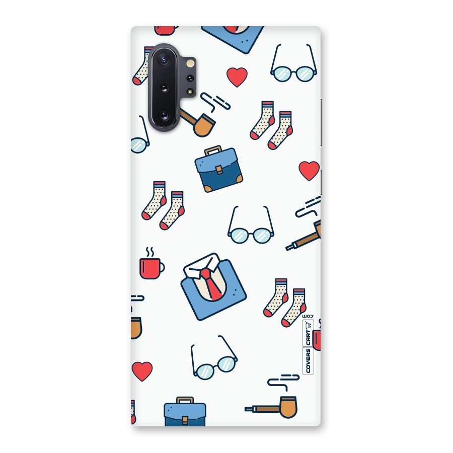 Shirt Spectacles Pattern Back Case for Galaxy Note 10 Plus