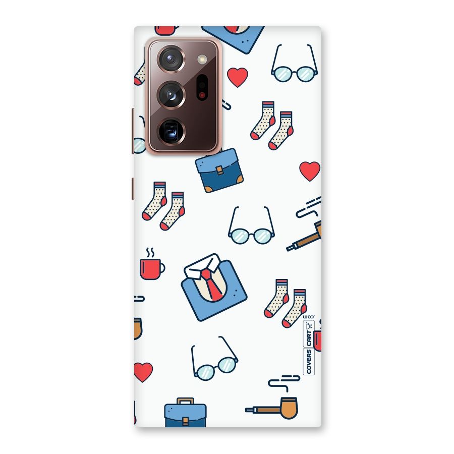 Shirt Spectacles Pattern Back Case for Galaxy Note 20 Ultra