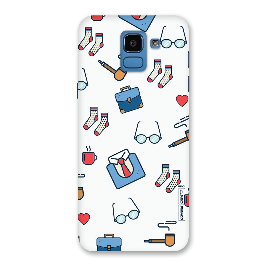 Shirt Spectacles Pattern Back Case for Galaxy On6