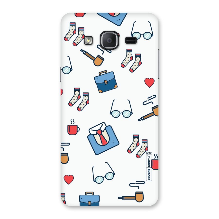Shirt Spectacles Pattern Back Case for Galaxy On7 2015