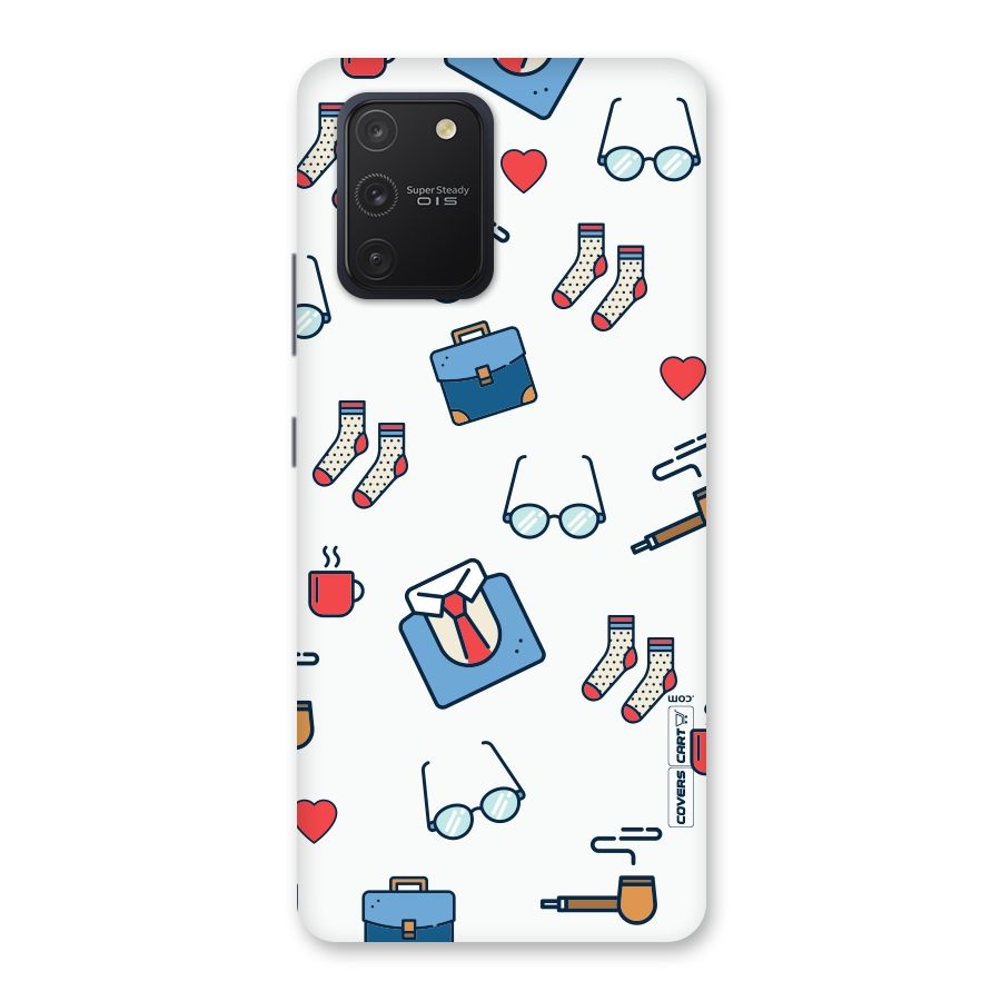 Shirt Spectacles Pattern Back Case for Galaxy S10 Lite